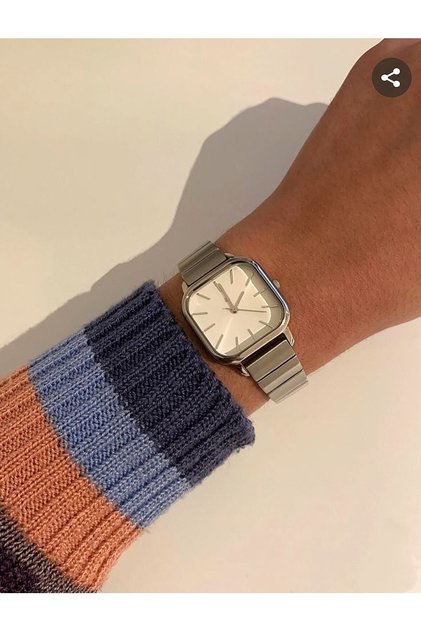 Square Retro Steel Women's Wristwatch