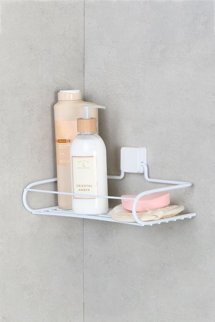 Lifetime Stainless Adhesive Bathroom Shelf, Bathroom Organizer, Bathroom Organizer, Shampoo Shelf