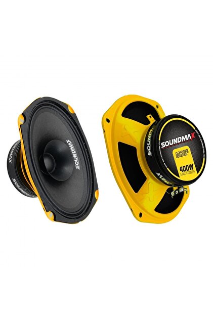 Soundmax Sx-M69f Çifti 800wat-200w Rms Metal Kapaklı 6x9 Oval Oto