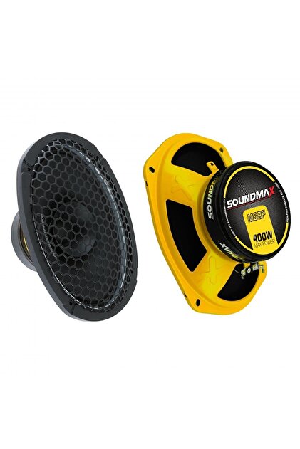 Soundmax Sx-M69f Çifti 800wat-200w Rms Metal Kapaklı 6x9 Oval Oto