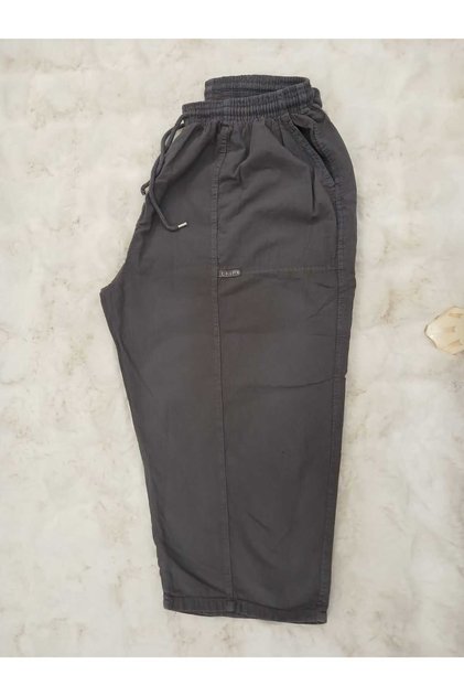 Hambezi 100% Extra Large Natural Linen Long Capri Pants