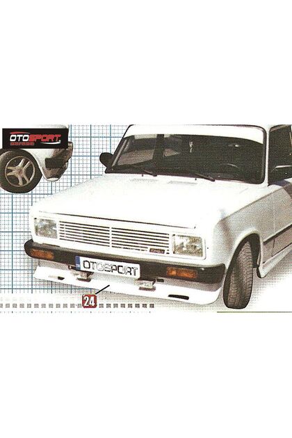 Fiat 124 Serçe Ön Tampon Eki Delikli Fiberglass Boyasız