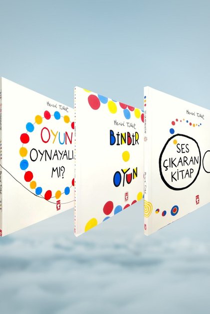 Oyun Oynayalım Mı? - Binbir Oyun - Ses Çıkaran Kitap - Herve Tullet -üç Kitap Set