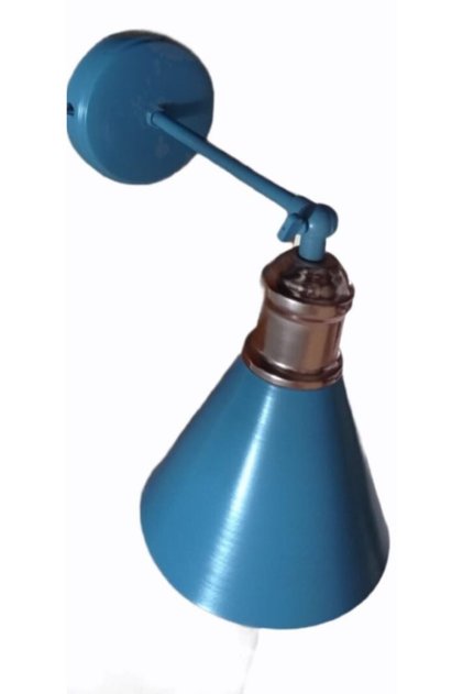 Retro Blue Articulated Sconce