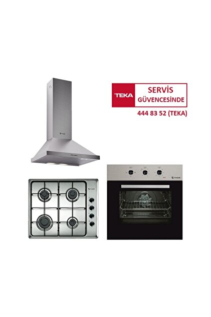 THOR London Teka Inox Ankastre Set (TO 663 SS-SSE 64600 KBC IX-ACW