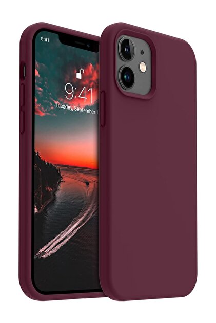 KVK PRİVACY Apple iPhone 12/12Pro Kılıf Kadife Lansman Soft