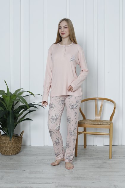 5960 Women's Long Sleeve Relaxed Fit Pajama Set