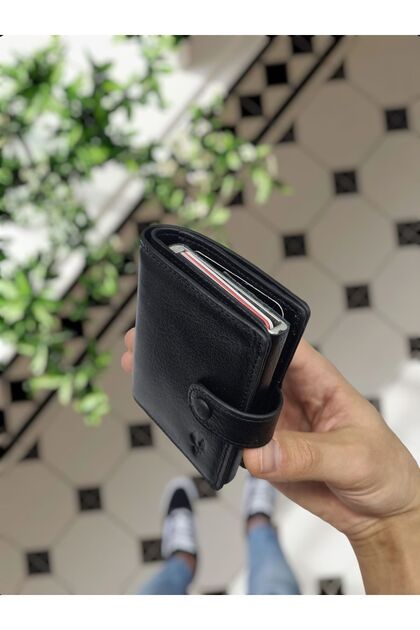 Visso leather VİSSO 685 Hakiki Deri Mekanizmalı Kartlık Cüzdan