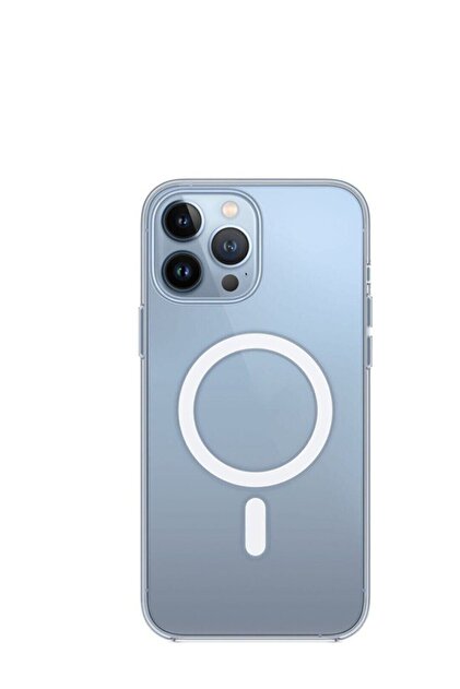 KVK PRİVACY Iphone 13 Pro Max Kılıf Magsafe Özellikli Şeffaf Kılıf
