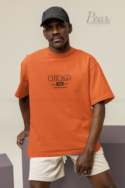 Chicago Printed Unisex T-Shirt Oversize T-shirt