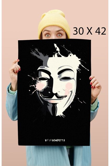 Luna Marissa V For Vendetta Poster - Çerçevesiz Kalın Kağıt Tv