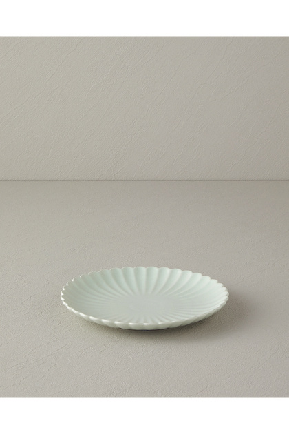 Fiore New Plate - Bone China Cake, Mint