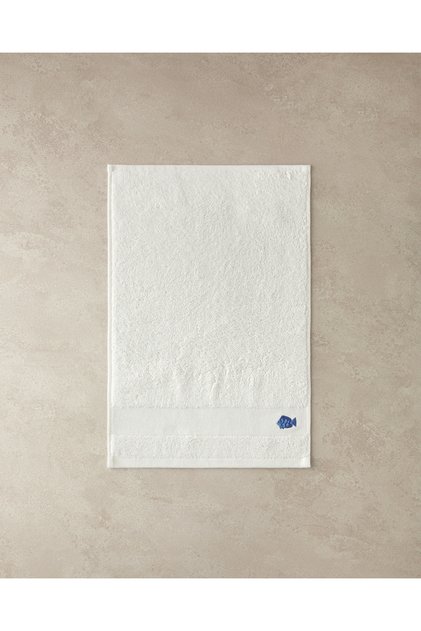 Ecru Nemo Cotton Embroidered Hand Towel
