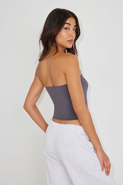 DANZY Straplez Bandeau Poliamid Süprem Crop Body - Fiyatı, Yorumları