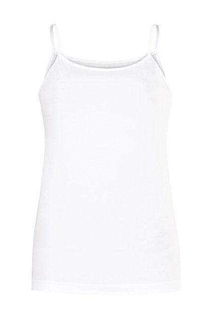 3 Pieces of Lycra Women's Undershirts with String Straps 95% Cotton 5% Elastane
