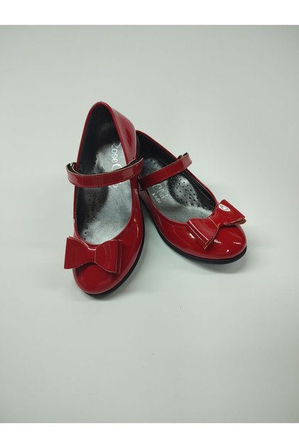Girl's Baby Red Patent Leather Orthopedic Ballerina Shoes