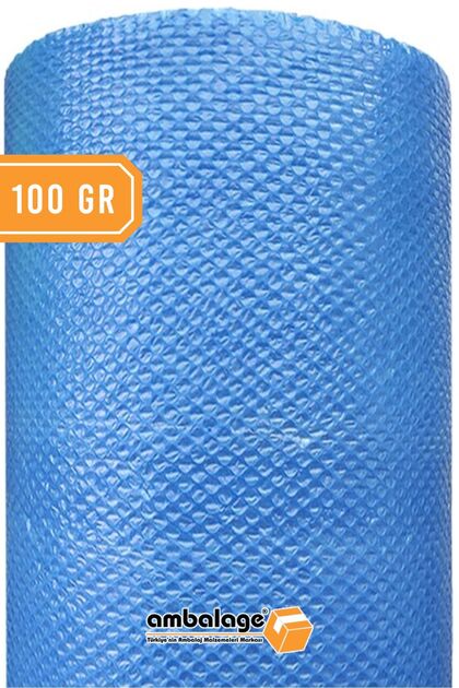 Balonlu Naylon 150cm X 10 Metre Kalın Havalı Naylon Mavi Üç Katlı Balonlu Naylon Pat Pat Pıt Pıt