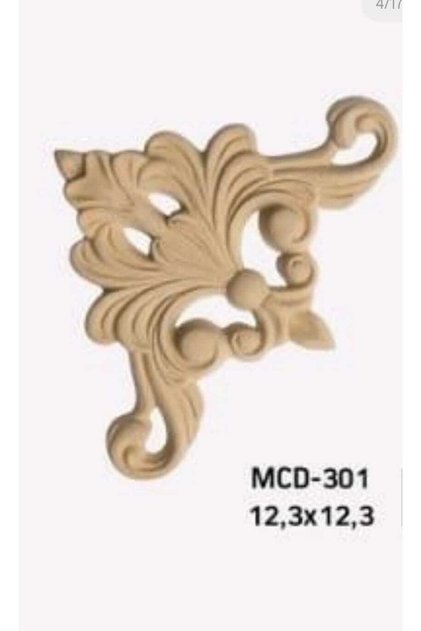 Boyanabilir Ahşap Aplik No:mcd301 Ahşap, Mobilya Yenileme 12,3x12,3cm