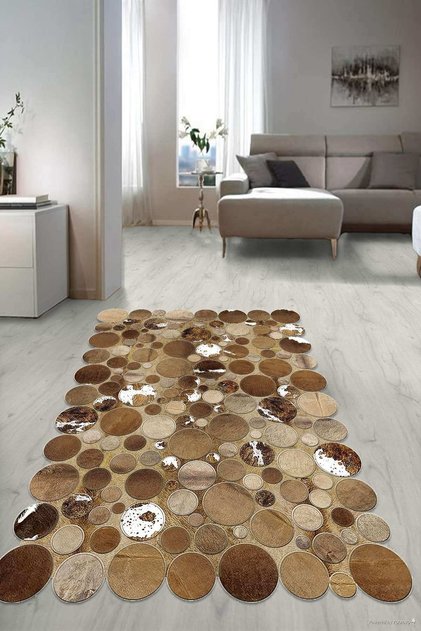 Dijital Baskılı Kaymaz Taban Yıkanabilir Lazer Kesim Salon Halısı Yolluk Nlzr-ht-1230