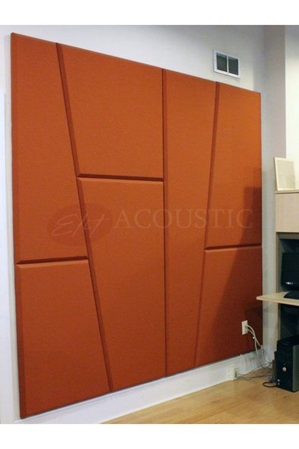 Orange Akustik Panel 200 Cm X 200 Cm X 3 Cm Kenarları Pahlı Duvar Kaplama