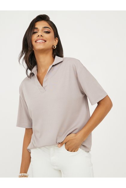 Regular Fit Collared Neck Polo T-shirt