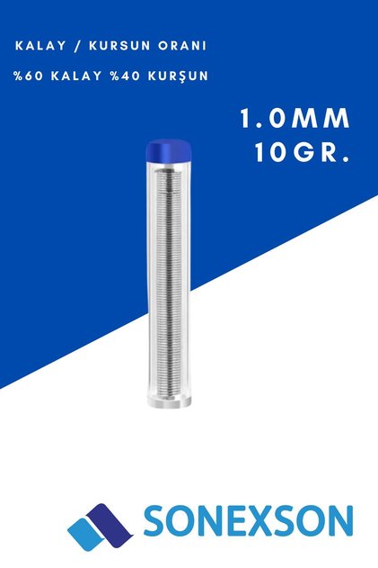 1.0mm 10Gr. Tüp Lehim Teli 60/40