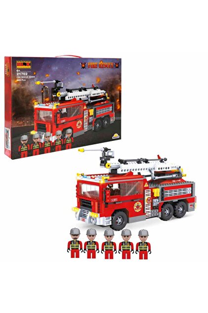 おもちゃ BLX Fire Rescue İtfaiye Aracı ve Yangın Söndürme Ekibi 21702