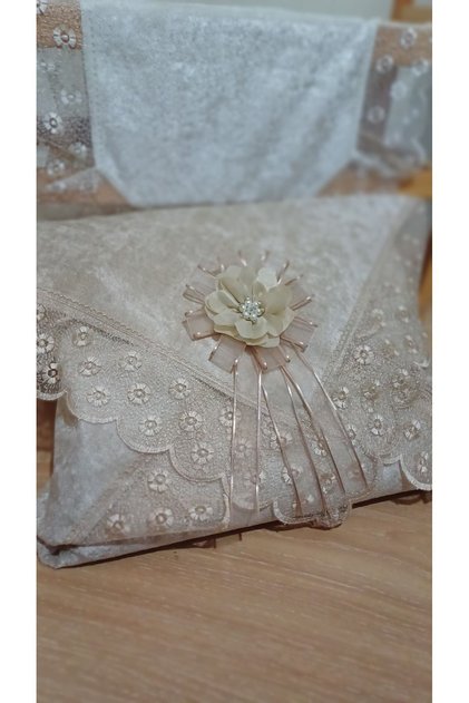 Bride and Groom Bundle Luxury Ornate Velvet Wide Laced 90*90cm Promise Engagement Wedding Bundle Dowry Bundle