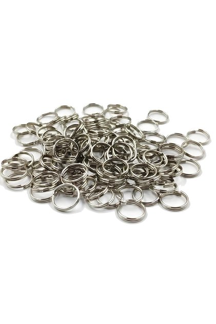 Crystal Chandelier Stone Joining Ring (Diameter 12X12Mm) (150 Pieces) Silver Color