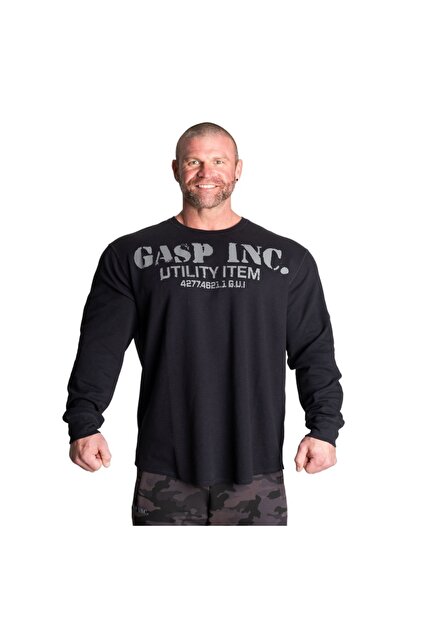 gasp サーマルジムスウェット　ブラック　XL GASP Thermal gym sweater, Asphalt - Fiyatı, Yorumları