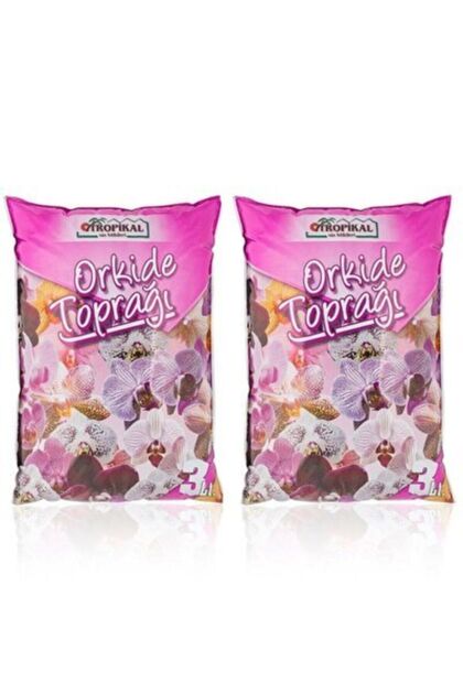 Art Hediye Vitaminli Besleyici 2 Paket Orkide Toprağı 3lt