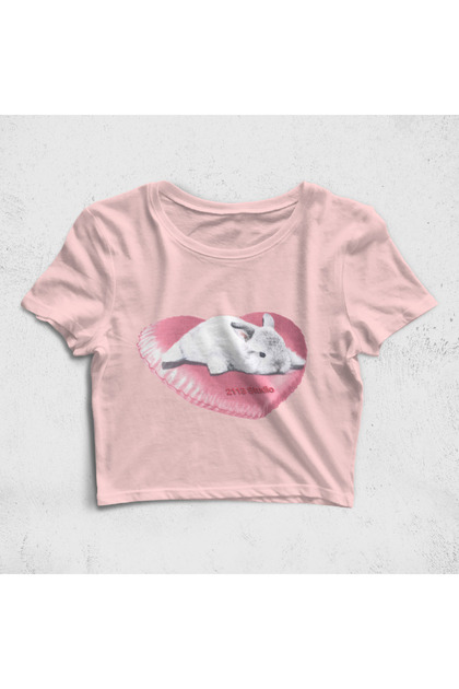 Bugs and Pillow Croptop T-Shirt