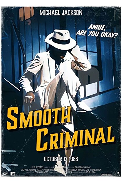 512 STORE Michael Jackson Smooth Criminal Albüm Kapak Poster 30x42