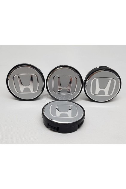 Jant Göbeği Honda 58/55 55mm Yuva 4'lü Set Silver