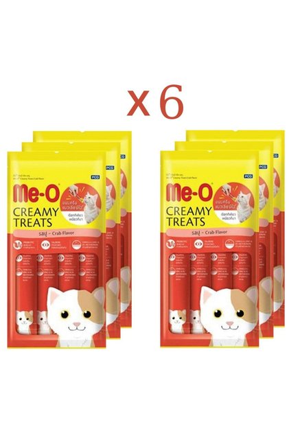Creamy Treats Sıvı Kedi Ödül Maması 6 Lı Set Yengeçli 6 Adet 4x15 Gr Toplam 360 Gr