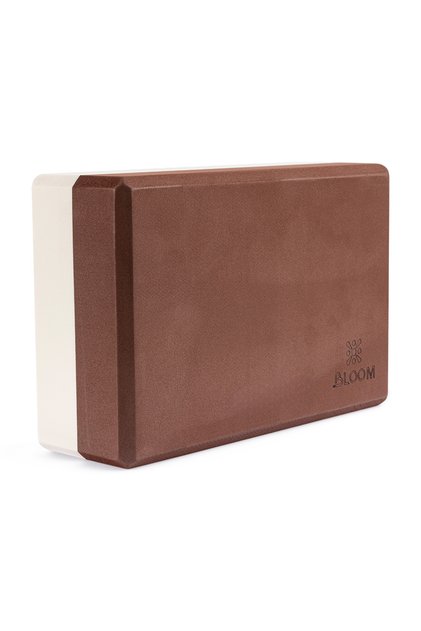LB7041 Yoga Blok Beyaz-Kahverengi