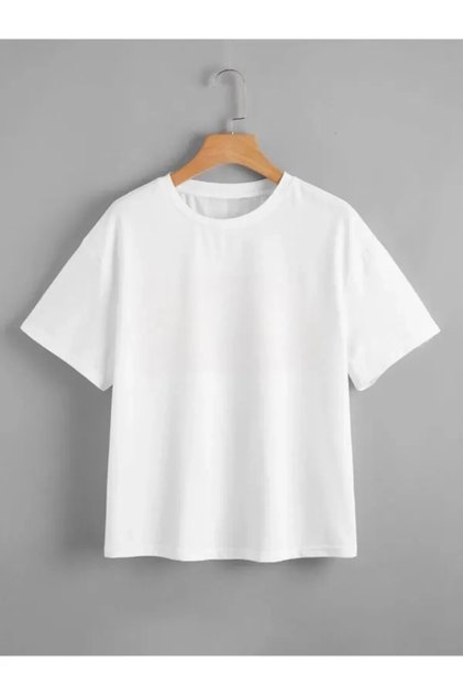 KIDS' T-SHIRT - CREW NECK T-SHIRT WHITE