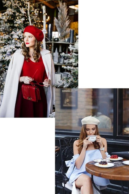 French Felt Painter Beret Set of 2