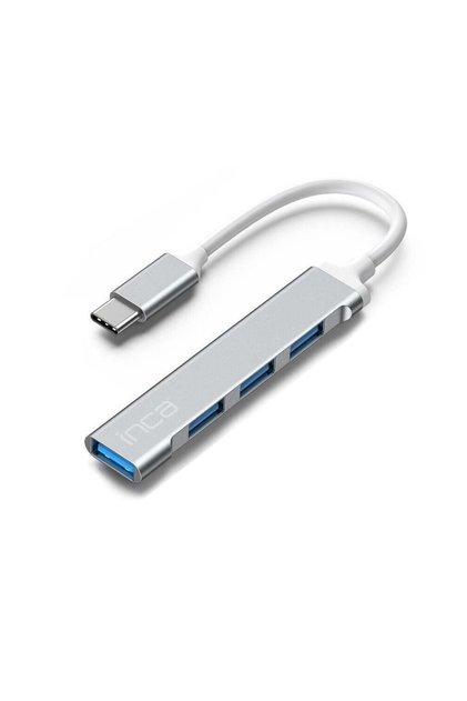 IUSB-04TX Type-C Hub X 4 Port USB 3.0 +3*USB 2.0 Çoklayıcı Slim Aluminyum Kasa