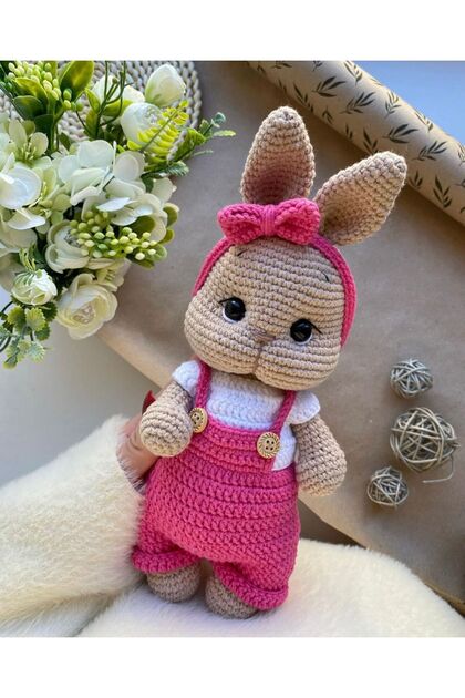 amigurumi tulumlu tombik tavşan