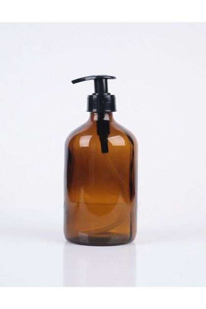 Amber Glass Bottle Liquid Soap Hand Soap Dishwashing Liquid Shampoo Shower Gel Lotion Types 500ml 1 Piece