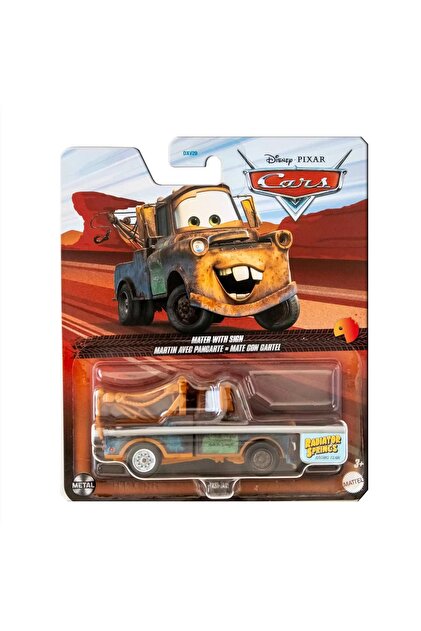 Cars 3 Tekli Karakter Araçlar Mater With Sign HTX86 - Fiyatı