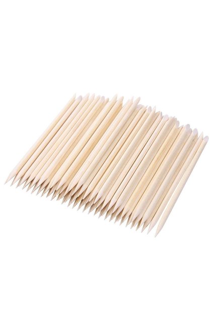 Portakal Çubuğu 100 Adet Ahşap Manikür Çubuğu ( Extra Uzun Model 21 Cm)