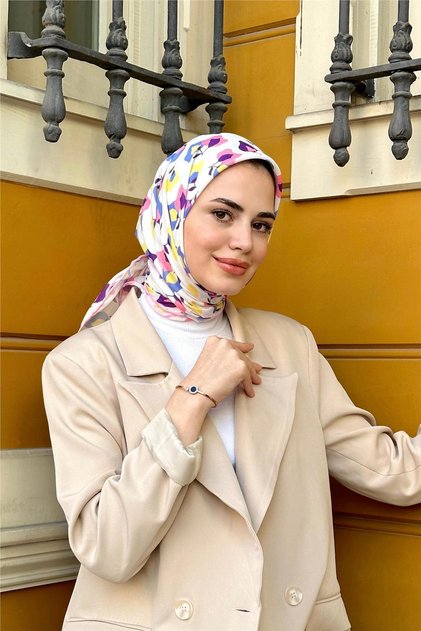 يابراك وشاح ناعم وردي فاتح 1150-13