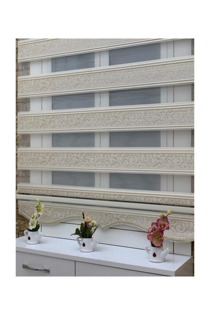 Brillant Jakarlı Zebra Perde