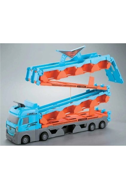 Race Track Featured Vehicle Carrier Toy Truck 2 Meters Long Vehicle Launch Featured