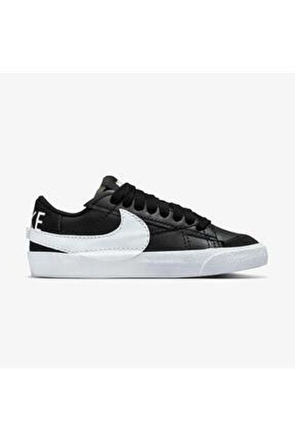 Nike Blazer Low 77 Jumbo Leather Sneaker Kadın Siyah Günlük Spor