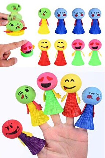Bundeba 15 Adet Zıplayan Emoji Küçük Adam Sıçrayan Zıp Zıp Oyuncak