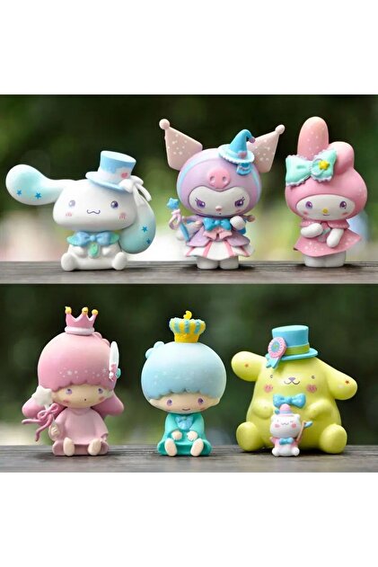 Meyra Accessories sanrio kawaii kuromi hello kitty my melody 6lı