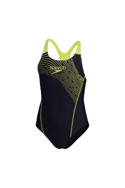 Girl's Medley Swimsuit - Navy/Yellow